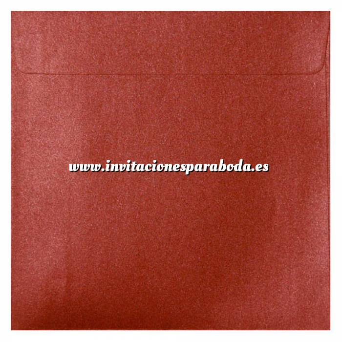 Imagen Sobres cuadrados Sobre Perlado Rojo Cuadrado (Rojo Cardenal) 